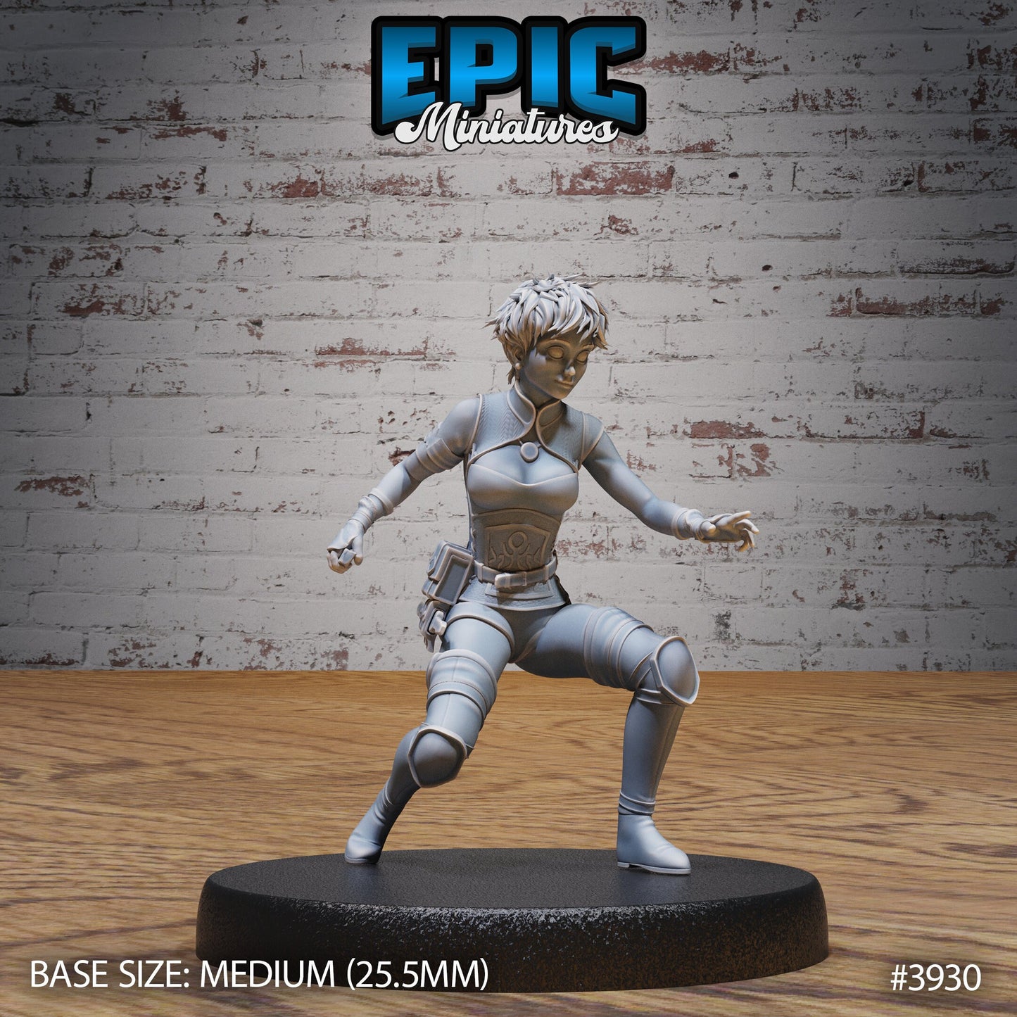 Rogue Novice Female - Epic Miniatures | 28mm | 32mm | Demonic Guild | Assassin | Bandit | Thief