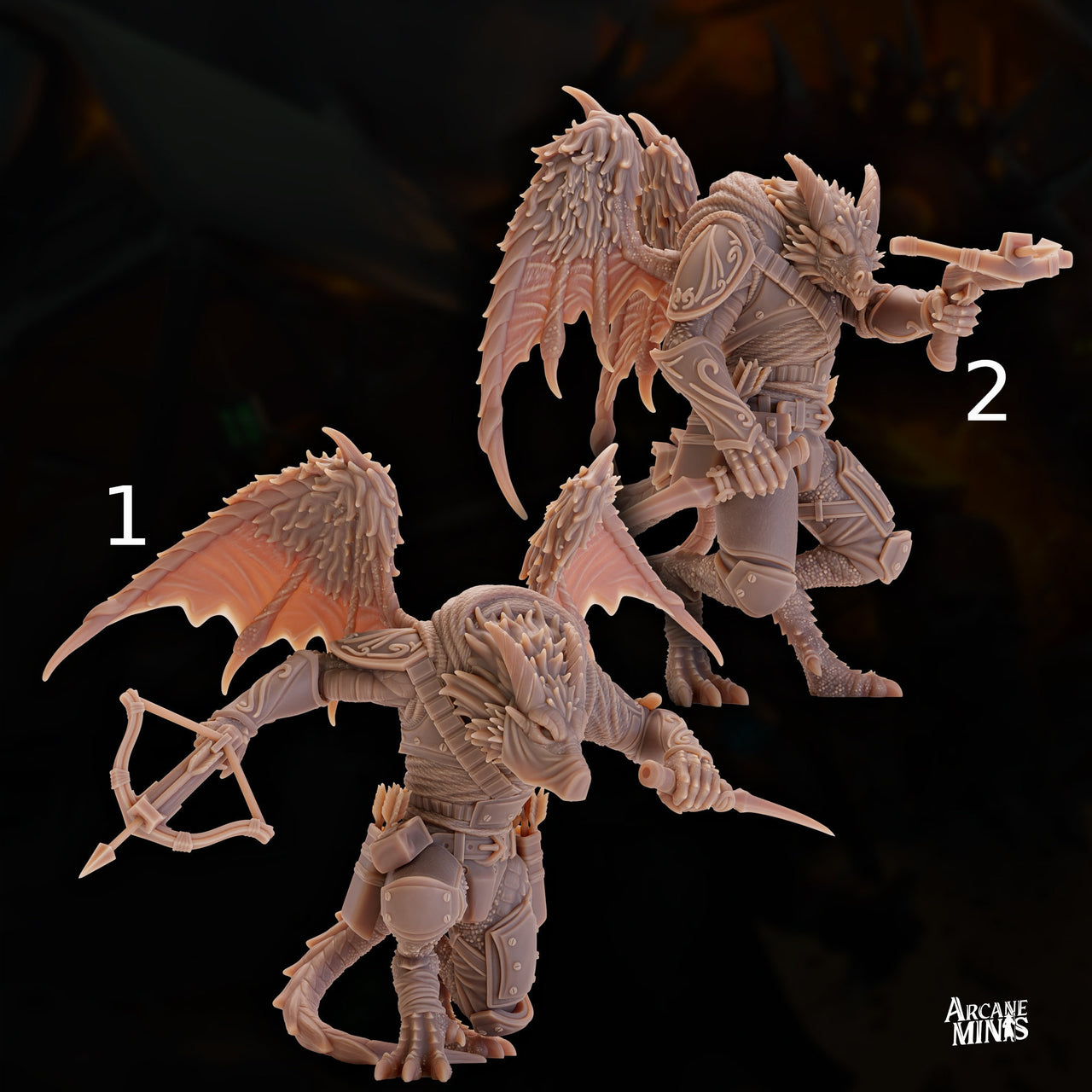 Drekon Shadowstalker Rogue - Arcane Minis | 32mm | Dragon Folk | Assassin | Bandit