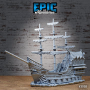 Dark Ship Calypso - Epic Miniatures | Sinister Harbor | 28mm | 32mm | Ghost Ship | Davy Jones | Octopus | Pirate