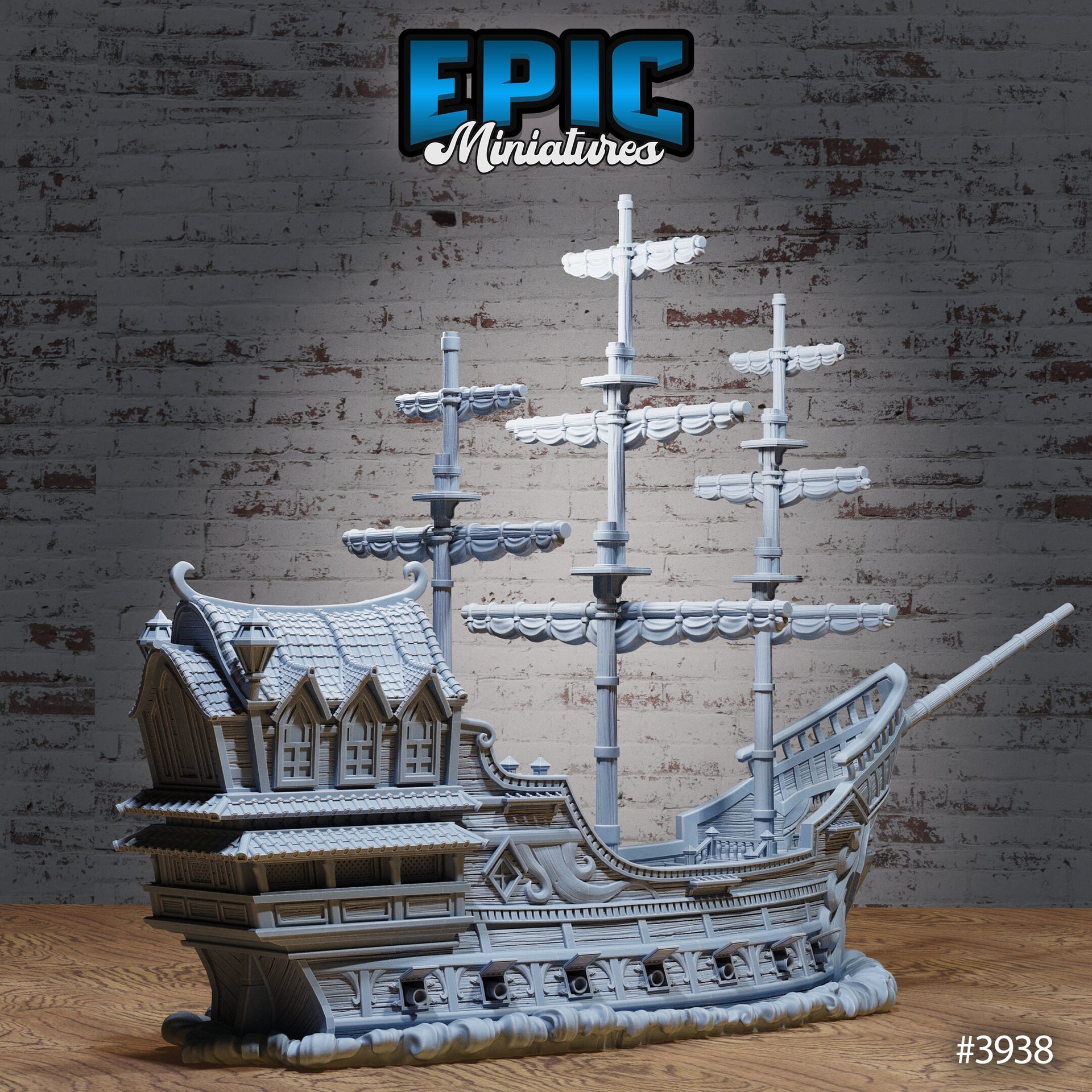 Dark Ship Calypso - Epic Miniatures | Sinister Harbor | 28mm | 32mm | Ghost Ship | Davy Jones | Octopus | Pirate
