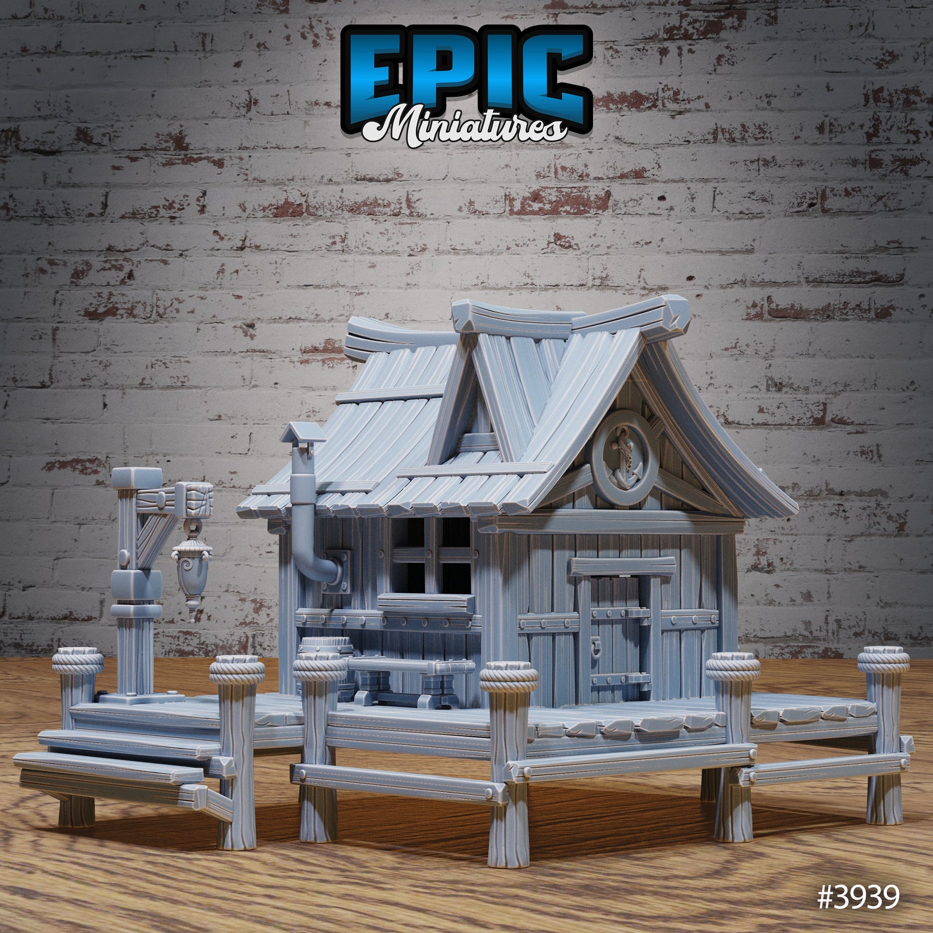 Harbor Building- Epic Miniatures | Sinister Harbor | D&D | Wargaming | Roleplaying Games | 32mm |House | Hut | Shanty