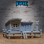 Fishermans House - Epic Miniatures | Sinister Harbor | D&D | Wargaming | Roleplaying Games | 32mm | Hut | Shanty