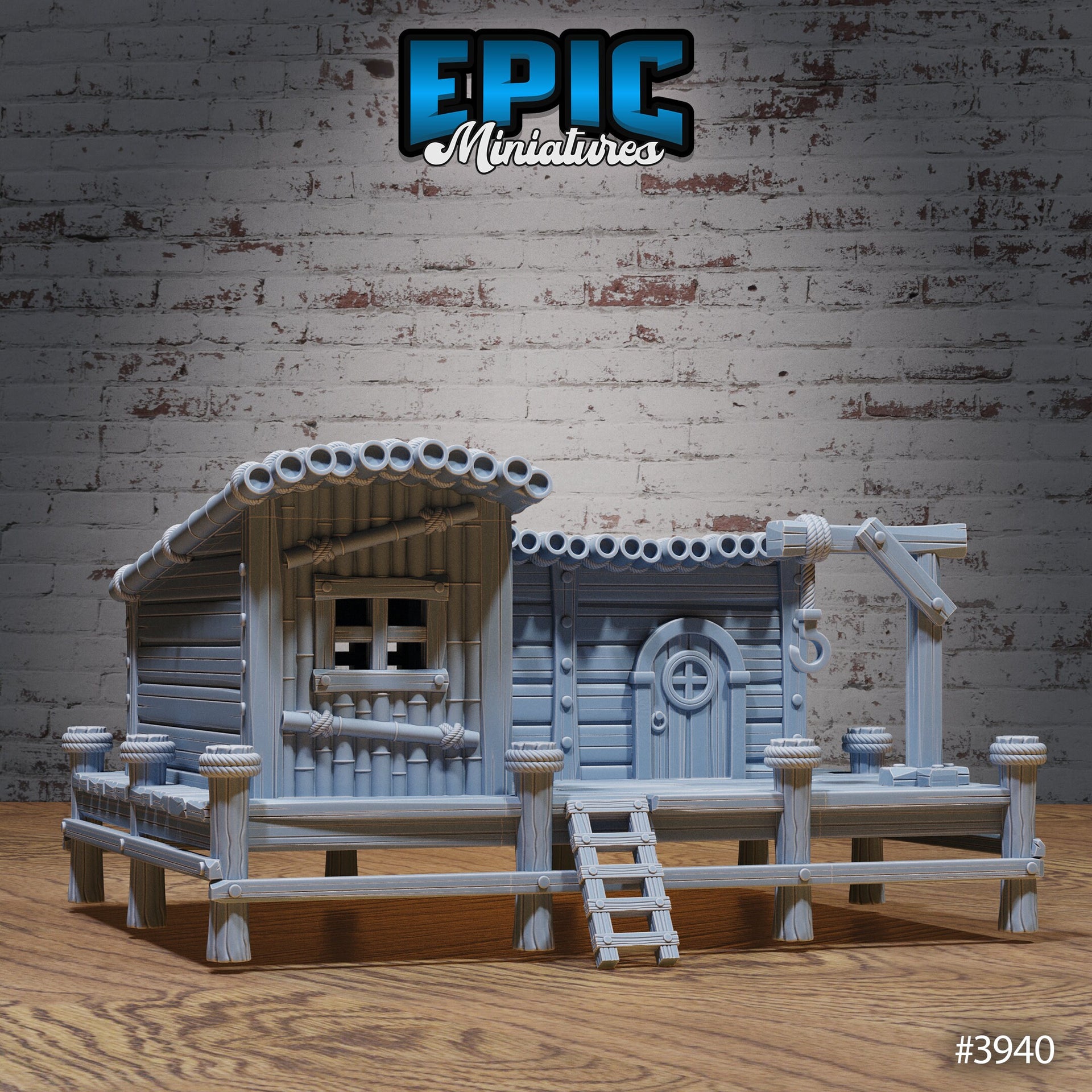 Fishermans House - Epic Miniatures | Sinister Harbor | D&D | Wargaming | Roleplaying Games | 32mm | Hut | Shanty