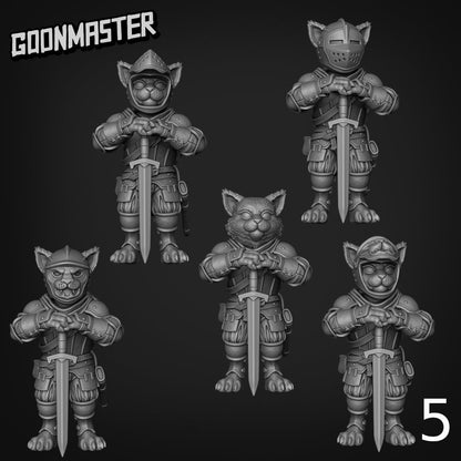 Cat Knight - Goonmaster | Miniature | Wargaming | Roleplaying Games | 32mm