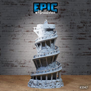 Light tower - Epic Miniatures | Sinister Harbor | D&D | Wargaming | Roleplaying Games | 28mm | Lighthouse | Plinth | FDM