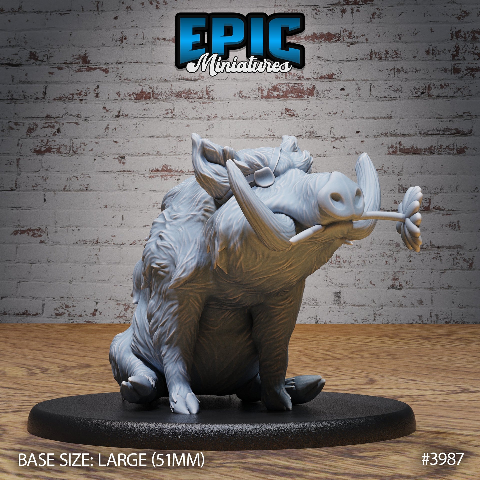 Boar - Epic Miniatures | 32mm | Festival Village | Pig | Merchant | Shop | Beer | Keg