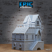 City House End Piece - Epic Miniatures | 28mm | 32mm | Demonic Guild | Town | City | Village