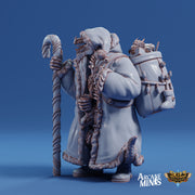 Drekon Santa Infiltrator- Arcane Minis | 32mm | 3 kobolds in a trenchcoat | Rogue | Assassin