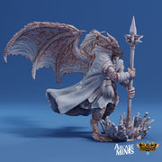 Drekon Seer Younger- Arcane Minis | 32mm | Dragon Folk | Sorcerer | Wizard