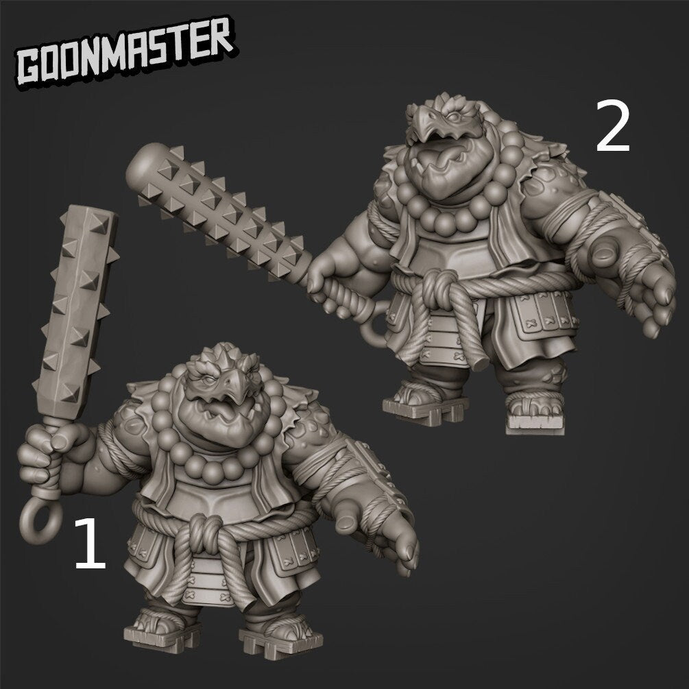 Snapping Turtle Brute- Goonmaster | Miniature | Wargaming | Roleplaying Games | 32mm | Fighter | Warrior | Ogre | Demon
