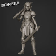 Sky Elf- Goonmaster | Sky Elves | Miniature | Wargaming | Roleplaying Games | 32m | Fighter | Warrior | Soldier