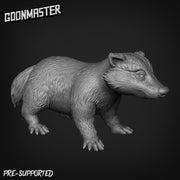 Badger - Goonmaster | Bunny Brigade Miniature | Wargaming | Roleplaying Games | 32mm | Cavalry | General