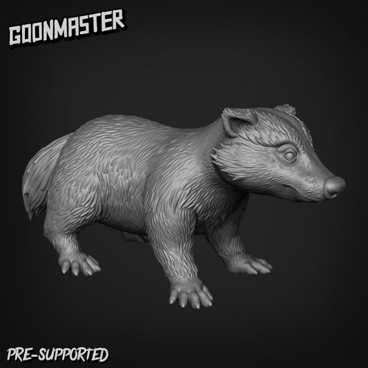 Badger - Goonmaster | Bunny Brigade Miniature | Wargaming | Roleplaying Games | 32mm | Cavalry | General