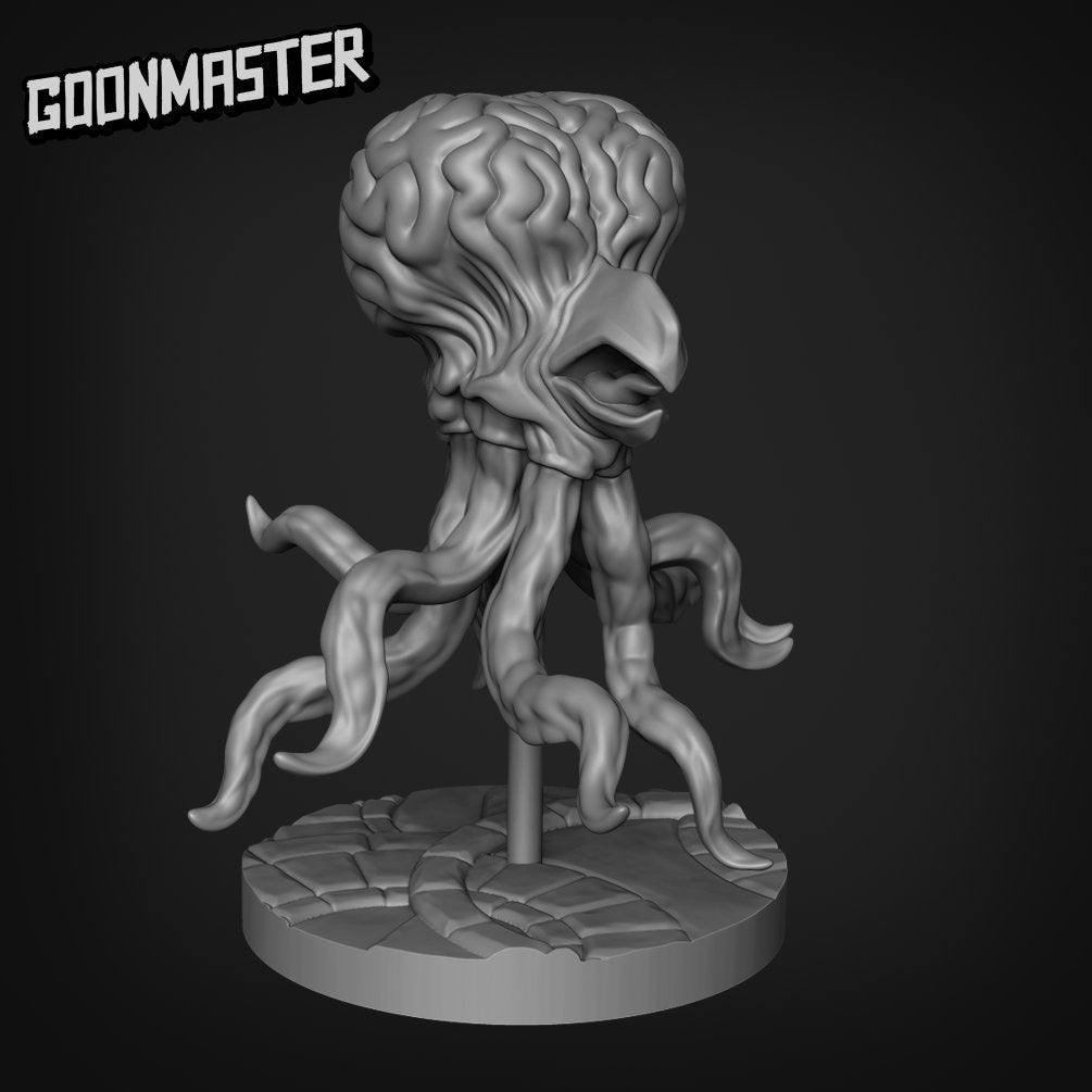 Beak Brain Monstrosity - Goonmaster | Psionic Squids | Miniature | Wargaming | Roleplaying Games | 32mm | Abomination