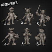 Cat Knight - Goonmaster | Miniature | Wargaming | Roleplaying Games | 32mm