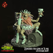 Zunabar the Goblin King - Crippled God Foundry - The Tainted Chapel | 32mm | Lord | Champion | Hobgoblin