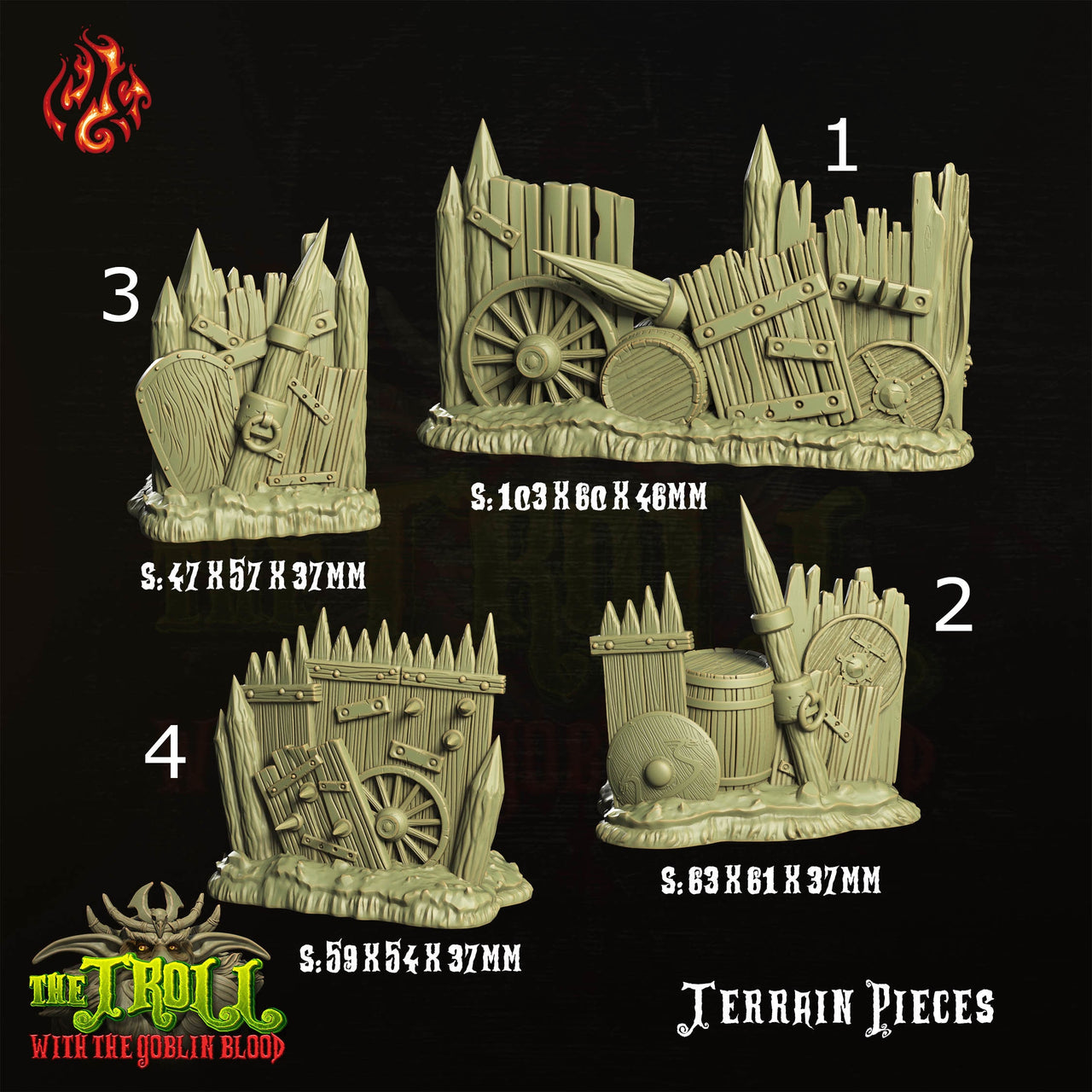 Goblin Warcamp Walls- Crippled God Foundry - The Tainted Chapel | Jungle | Swamp | Fortress