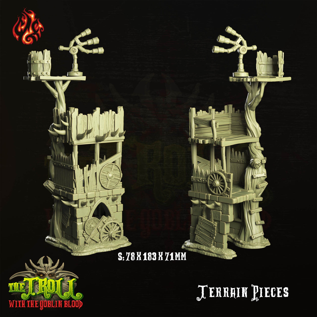 Goblin Warcamp Watchtower- Crippled God Foundry - The Tainted Chapel | Jungle | Swamp | Fortress | Lookout