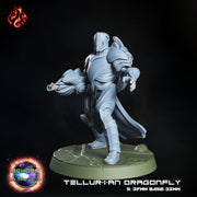 Tellurian Dragonfly, Space Elf Heavy Gunner - Crippled God Foundry - Echoes of the Void | 32mm | Scifi | High Elf Fleet