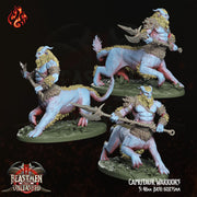 Capritaur Warriors, Beastman Centaur - Crippled God Foundry - 32mm | Knight | Barbarian | Cavalry