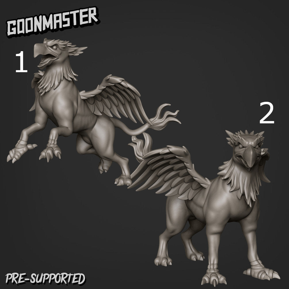 Gryphon - Goonmaster | Sky Elves | Miniature | Wargaming | Roleplaying Games | 32m