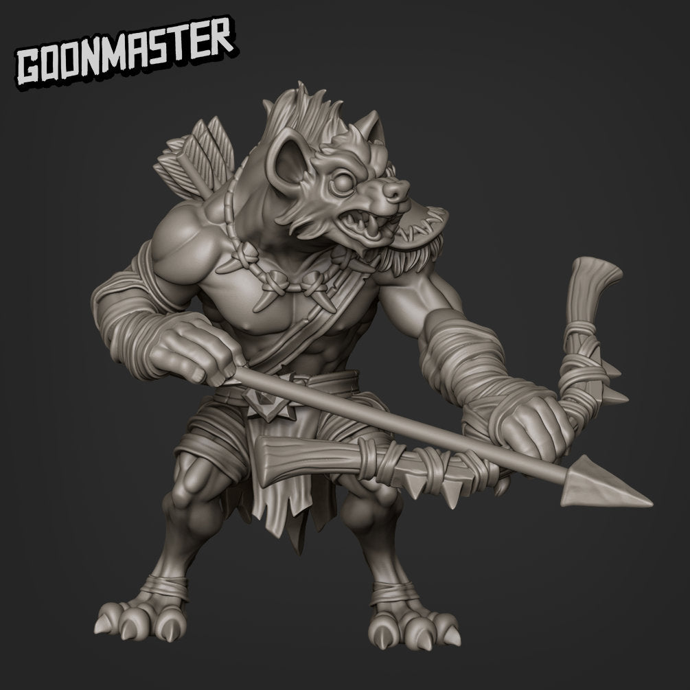 Savage Gnolls - Goonmaster | Miniature | Wargaming | Roleplaying Games | 32m | Fighter | Warrior | Soldier | Army | Mercenary