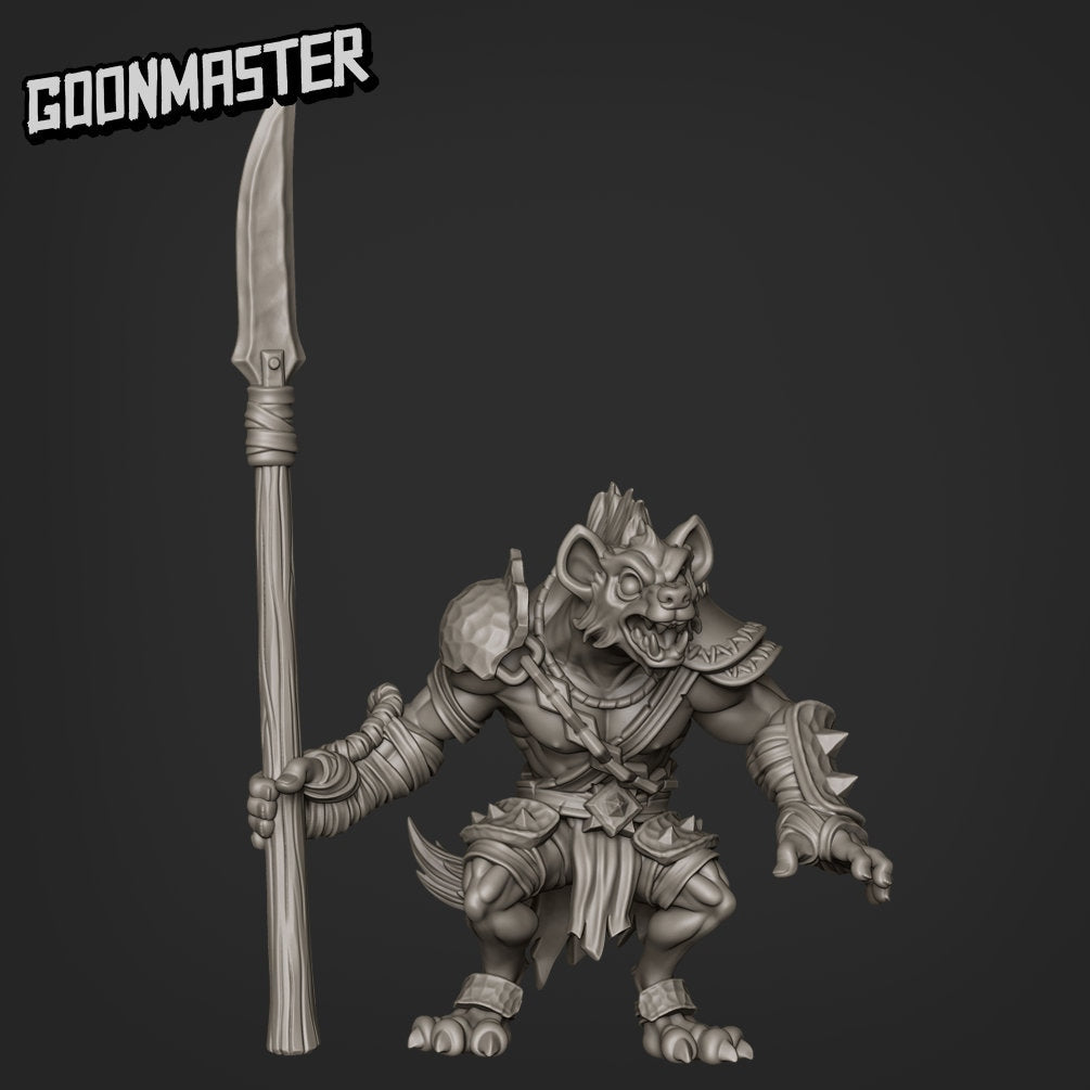 Savage Gnolls - Goonmaster | Miniature | Wargaming | Roleplaying Games | 32m | Fighter | Warrior | Soldier | Army | Mercenary