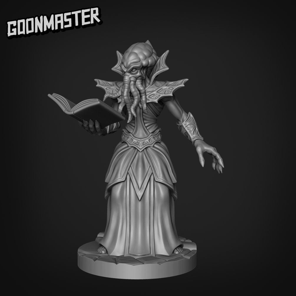Psionic Squid - Goonmaster | Miniature | Wargaming | Roleplaying Games | 32mm | Warlock | Sorcerer | Psychic