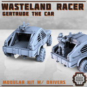 Gertrude, Race Car- Print Minis | Sci Fi | Tank | Crawler | Wasteland | Badlands |