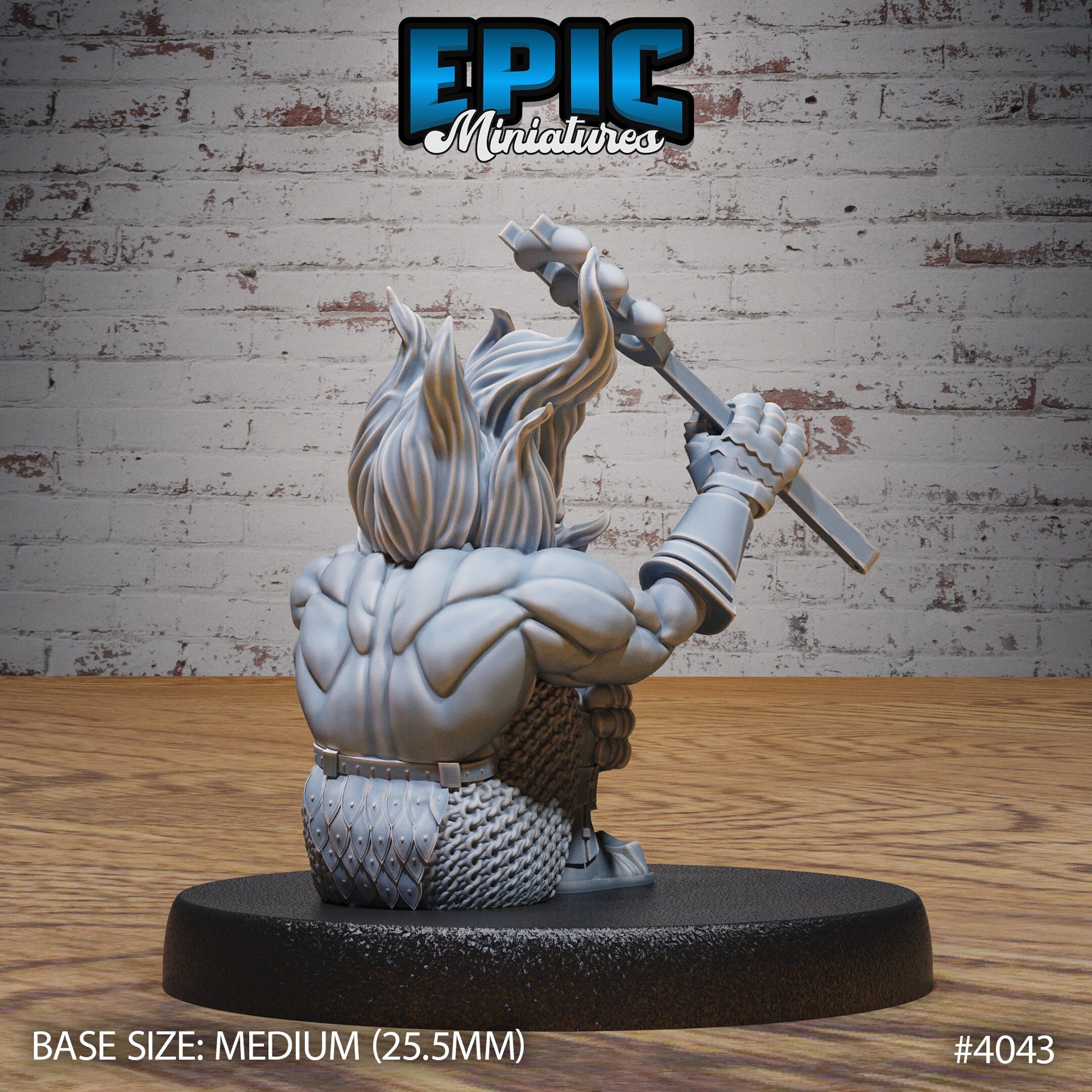 Fire Dwarf - Epic Miniatures | Elemental Lands | 28mm | 32mm | Barbarian | Fighter | Cooking