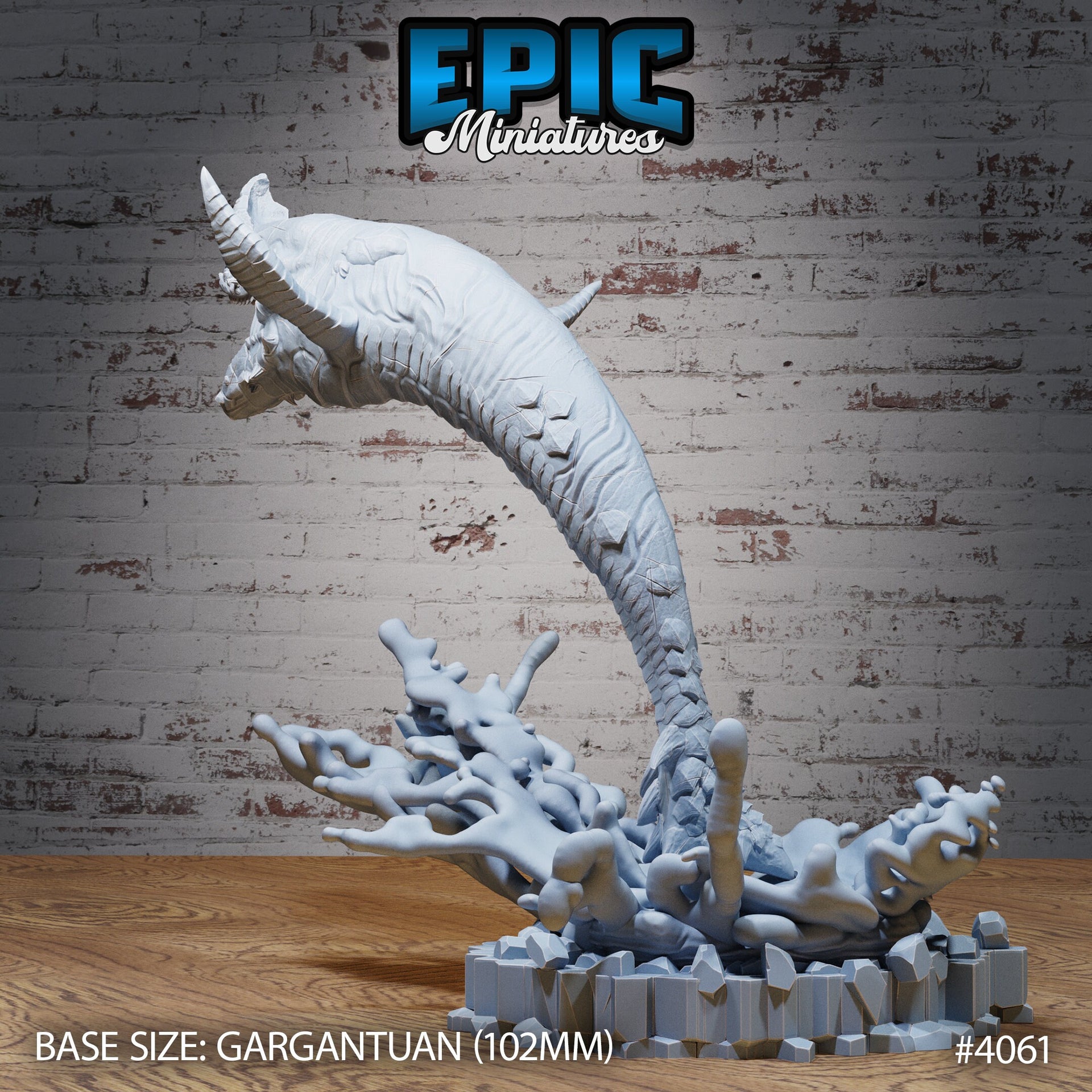 Lava Whale - Epic Miniatures | Elemental Lands | 28mm | 32mm | Land Shark | Gargantuan