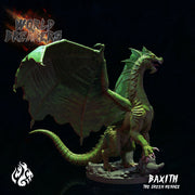 Baxith, the Green Menace - Crippled God Foundry - World Breakers | 32mm | Kaiju | Gargantuan | Green Dragon
