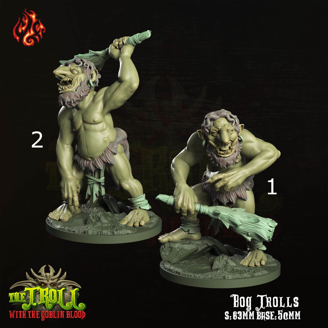 Bog Troll - Crippled God Foundry - The Tainted Chapel | 32mm | Fighter | Warrior | Barbarian