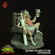 Zunabar the Goblin King - Crippled God Foundry - The Tainted Chapel | 32mm | Lord | Champion | Hobgoblin