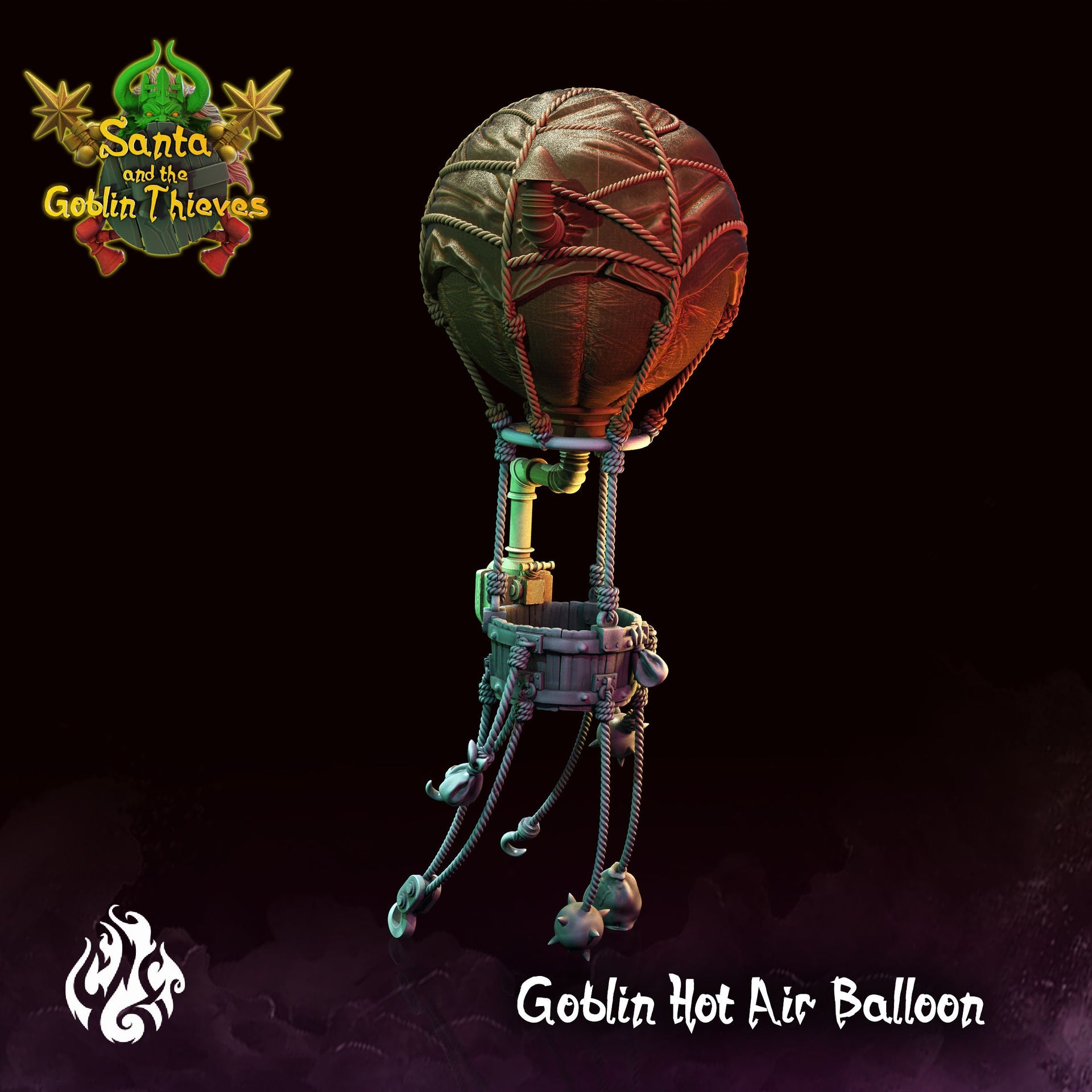 Goblin Hot Air Baloon - Crippled God Foundry - The Tainted Chapel | 32mm | Bomber | Warmachine