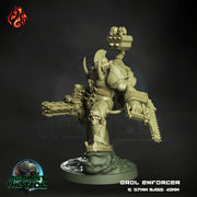 Grol Enforcer, Orc Heavy Gunner - Crippled God Foundry - Against the Tide | 32mm | Scifi | Power Armor | Champion