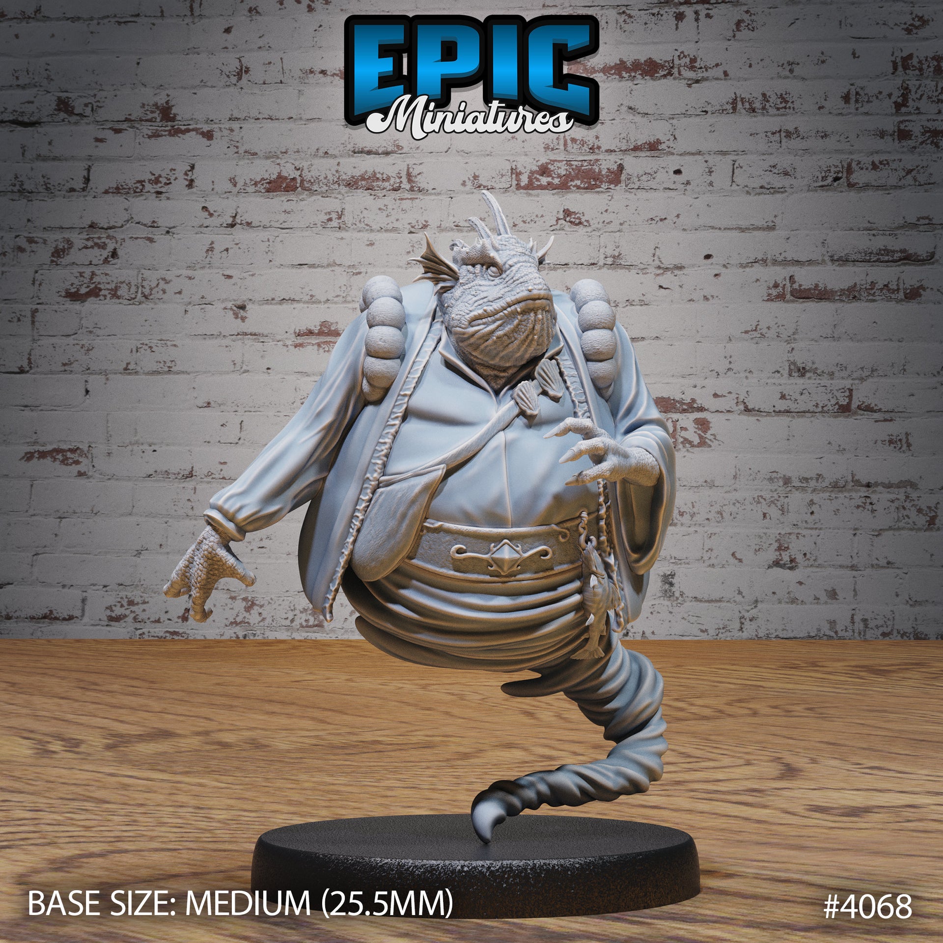 Marid Classic - Epic Miniatures | Elemental Lands | 28mm | 32mm | Frog Man | Elemental | Genie