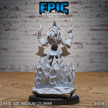 Fire Genasi Female - Epic Miniatures | Elemental Lands | 28mm | 32mm | Sorcerer | Warlock | Gunslinger