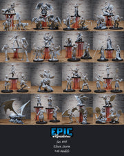 Elf Villager - Epic Miniatures | Elemental Lands | 28mm | 32mm |PC | Sorcerer | Traveler | Wizard