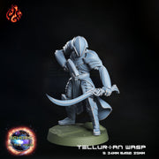 Tellurian Wasps, Space Elf Gunners - Crippled God Foundry - Echoes of the Void | 32mm | Scifi | High Elf Fleet