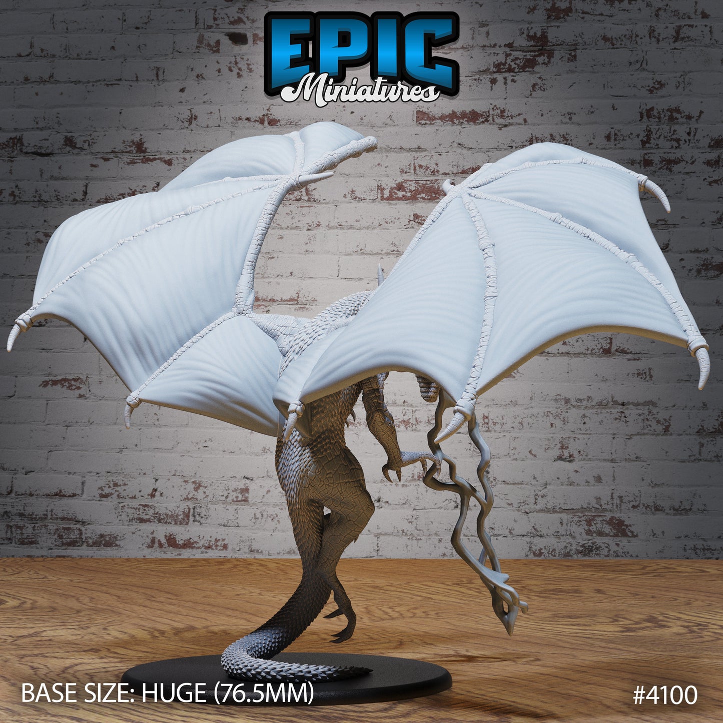 Storm Dragon - Epic Miniatures | Elven Storm | 28mm | 32mm | Blue | Wyrm