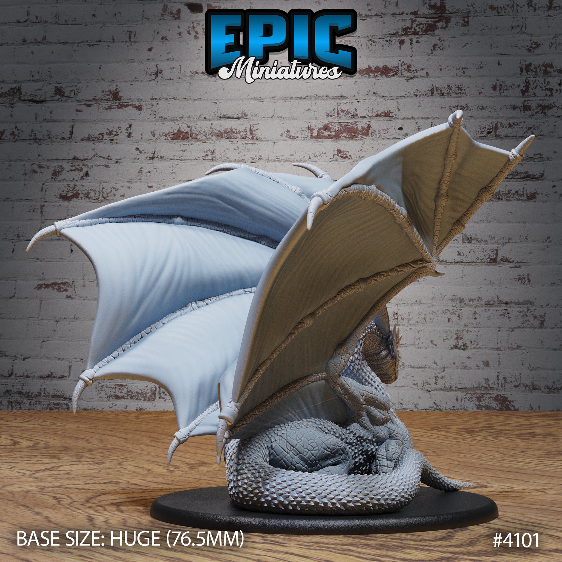 Storm Dragon - Epic Miniatures | Elven Storm | 28mm | 32mm | Blue | Wyrm