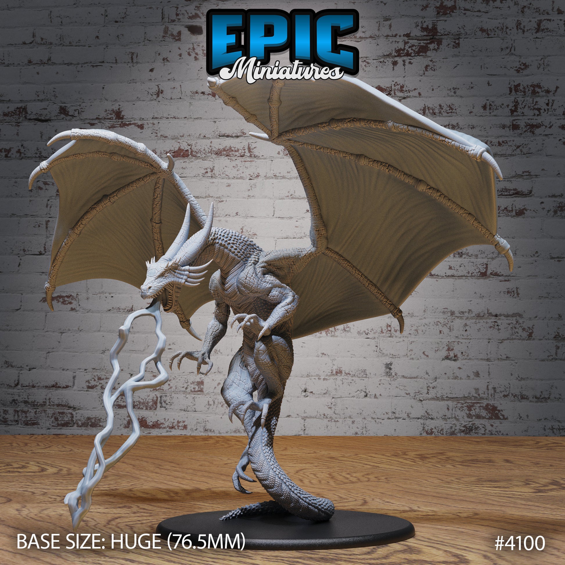 Storm Dragon - Epic Miniatures | Elven Storm | 28mm | 32mm | Blue | Wyrm