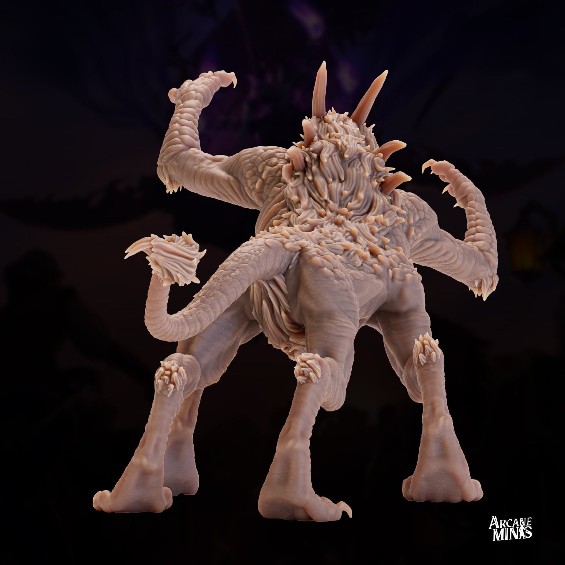 Cruorhound Greathound - Arcane Minis | 32mm | Raiders of Ruin | Mutant | Alien | Demon