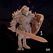 Gnoll Warlord- Arcane Minis | 32mm | Raiders of Ruin | Armored | Fighter | Skyboard | Airship