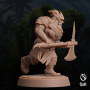 Dwarf Warden - Arcane Minis | 32mm | Dino Domination | Fighter | Knight | Guard