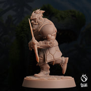 Dwarf Warden - Arcane Minis | 32mm | Dino Domination | Fighter | Knight | Guard