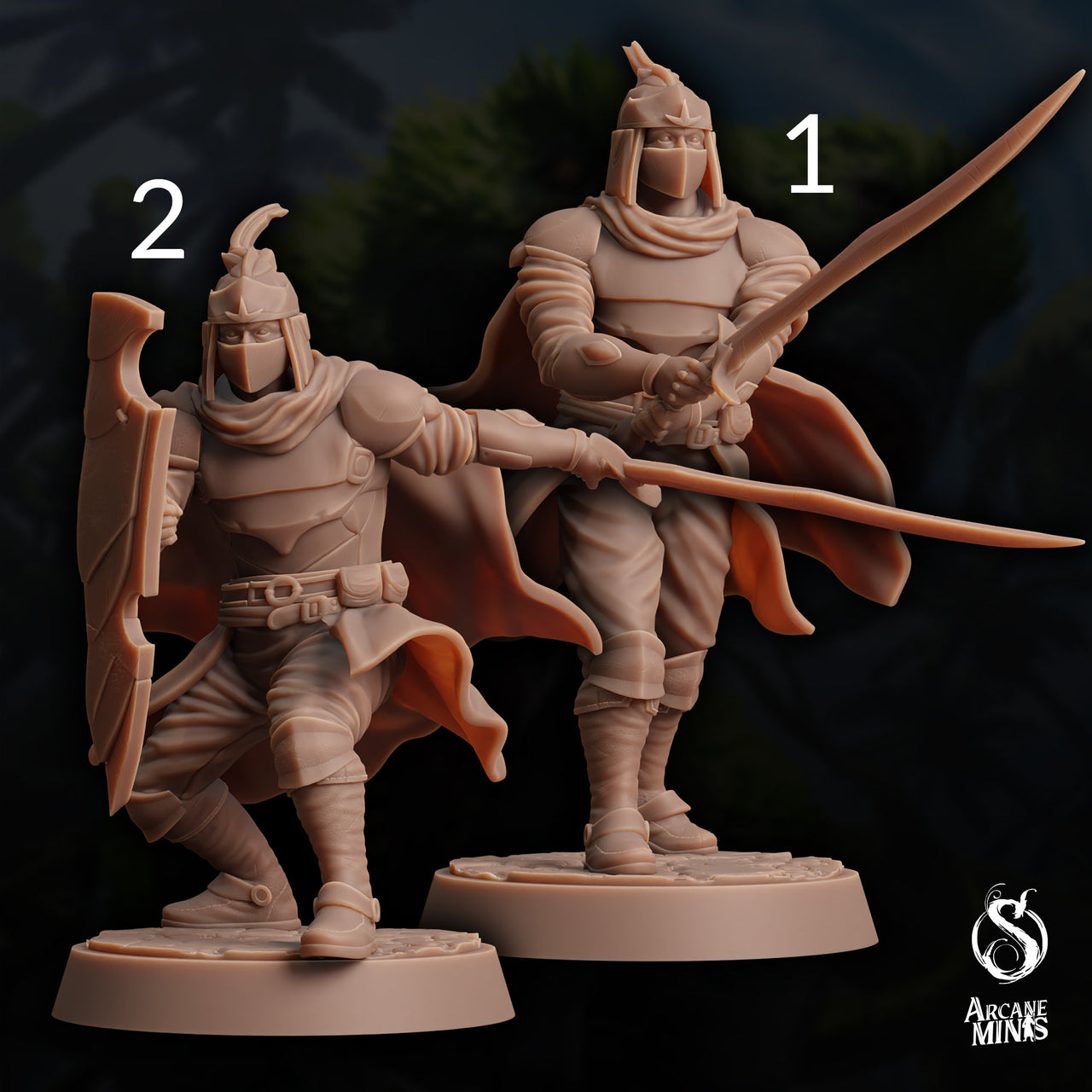 Titarian Town Guard - Arcane Minis | 32mm | Dino Domination | Fighter | Knight | Soldier