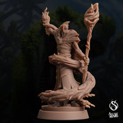 Sahuagin Warlock - Arcane Minis | 32mm | Dino Domination | Fishfolk | Sorcerer