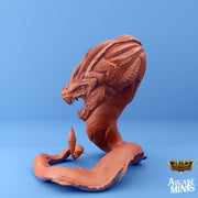 Noklura, Giant Crystal Snake - Arcane Minis | 32mm | Serpent | Dragon | Alien